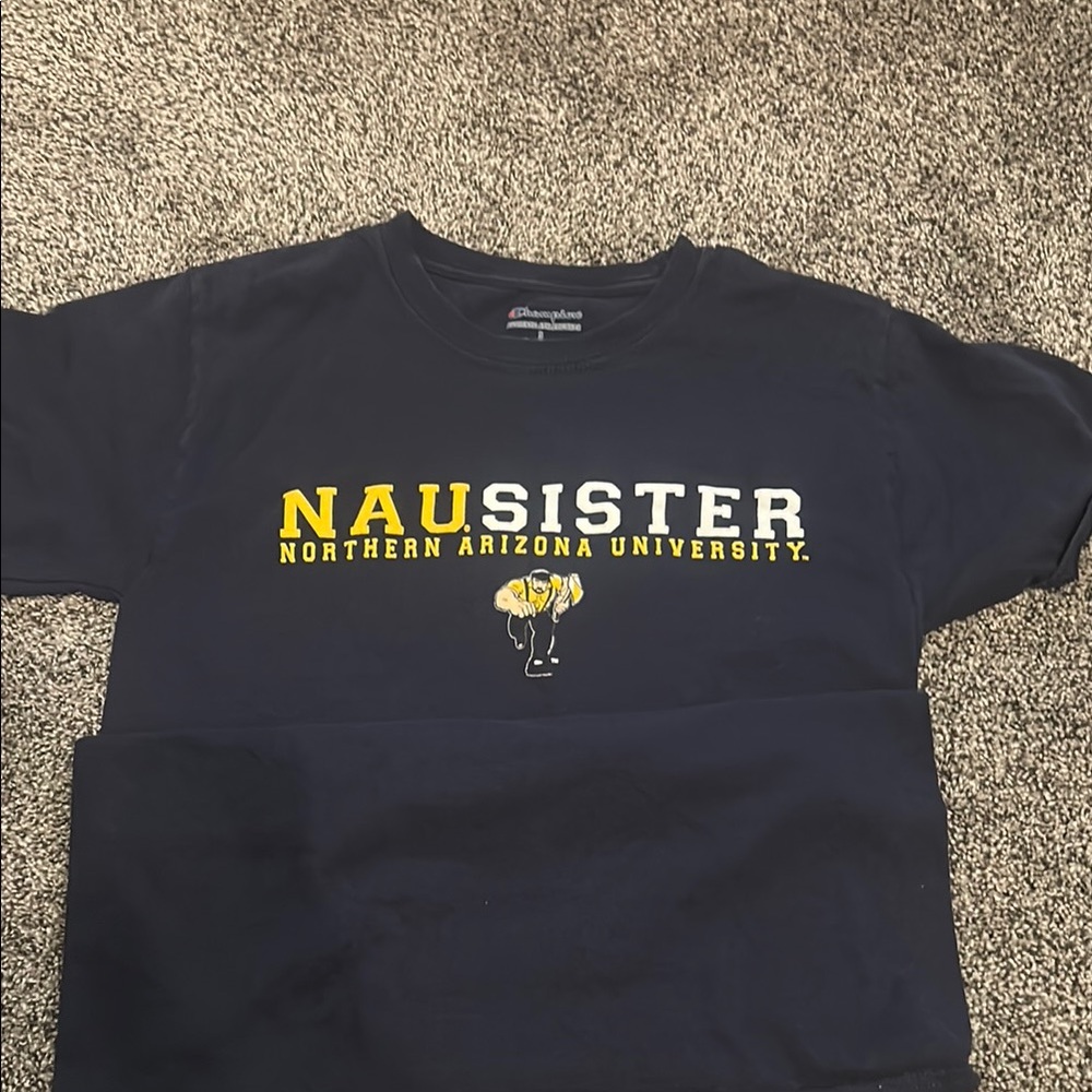 Champion Blue and Yellow Short Sleeve Tee